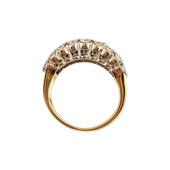 Vintage 18 Karat Yellow Gold Diamond Ring Size 5.25 #13926 - Picture 5 of 15